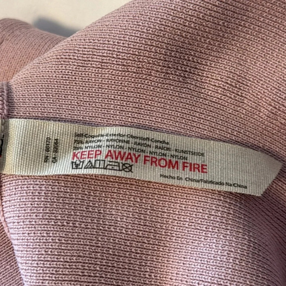 Intimately Free Dusty Pink/Purple Knit Front Lace Up Baby Doll Tank Top Sm - Picture 8 of 10